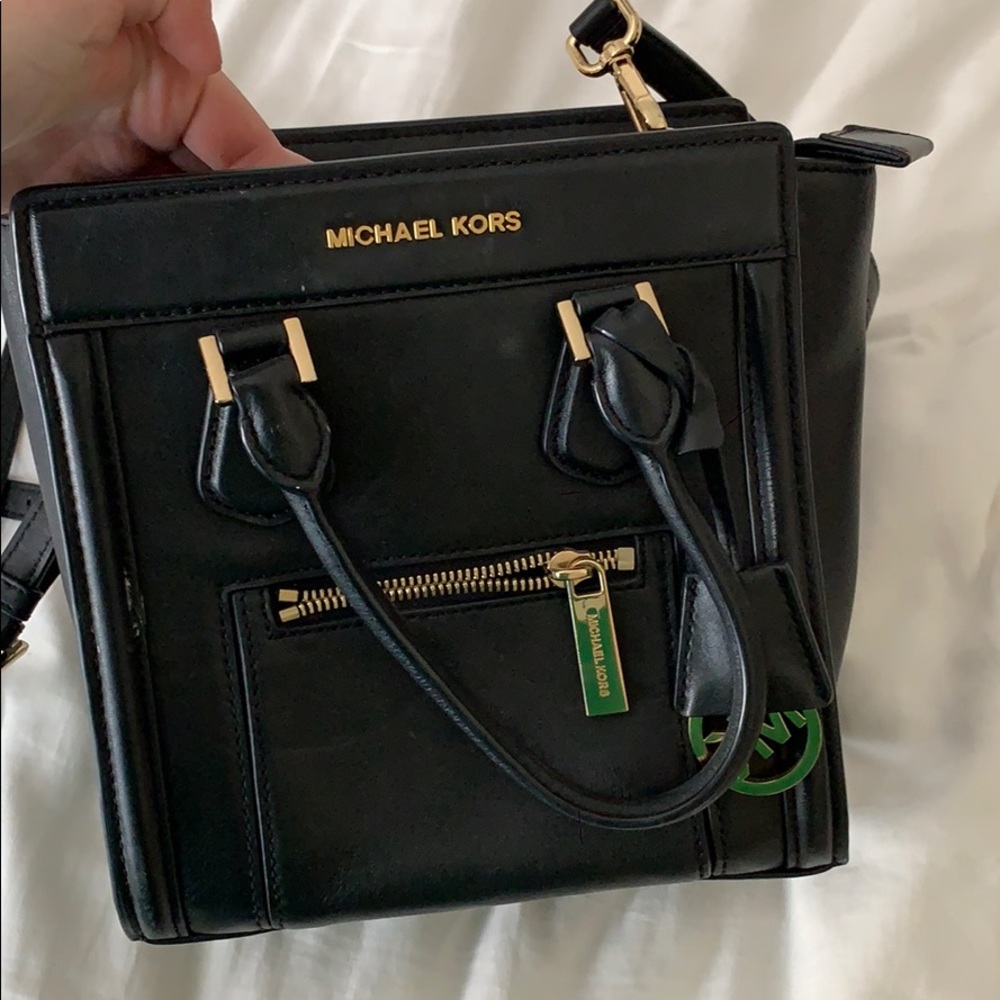 Michael Kors black colette bag